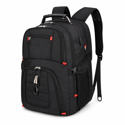 50L Large Travel Backpack, Fits Laptops up to 17 Inches, Black – additional product view 4